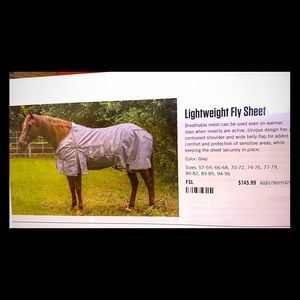 Equine 🐎 CASHEL EQUINE Fly Sheet 🐴